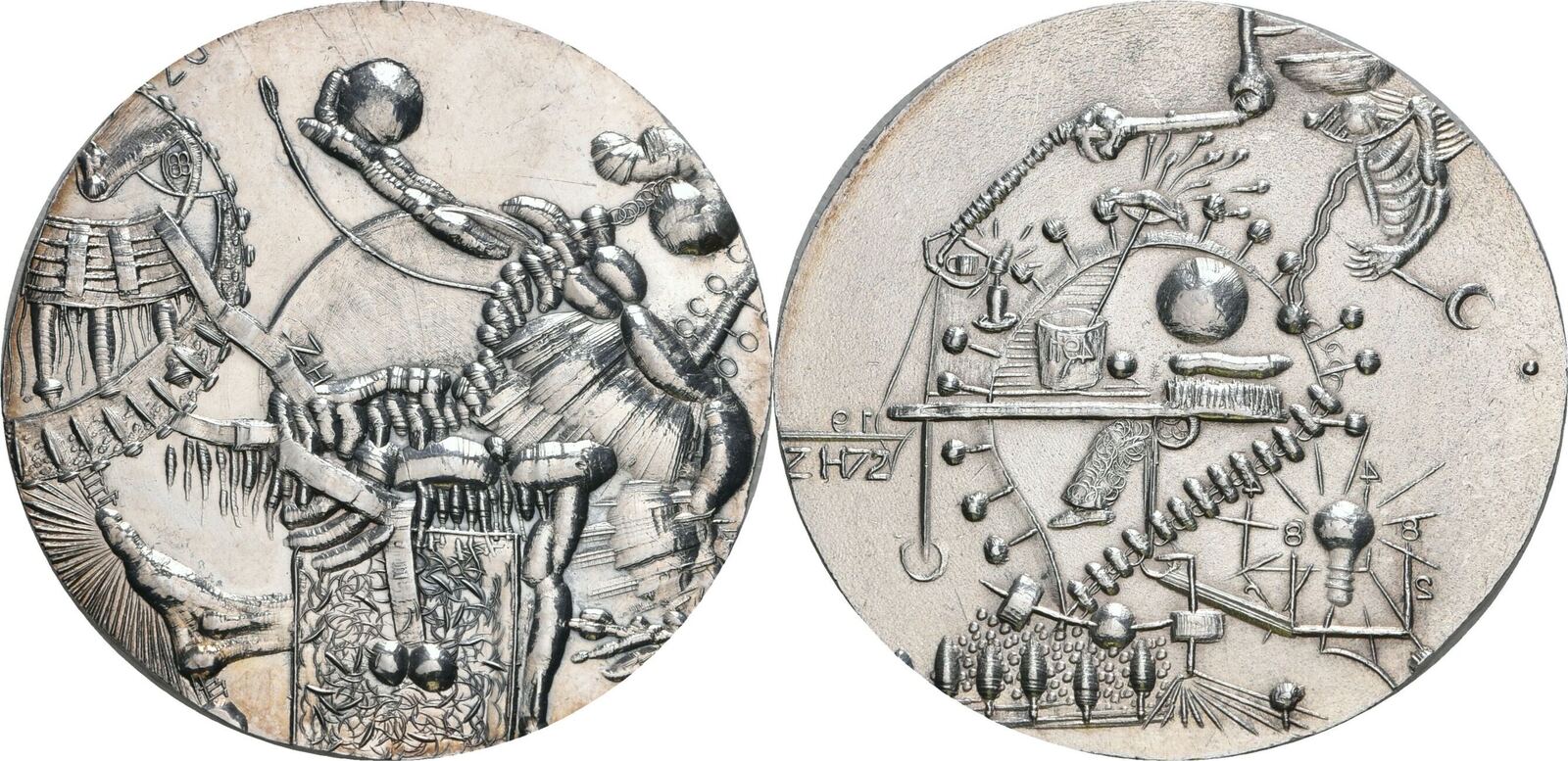 Österreich Silbermedaille 1972 v. Helmut Zobl, Welttaler II. vz