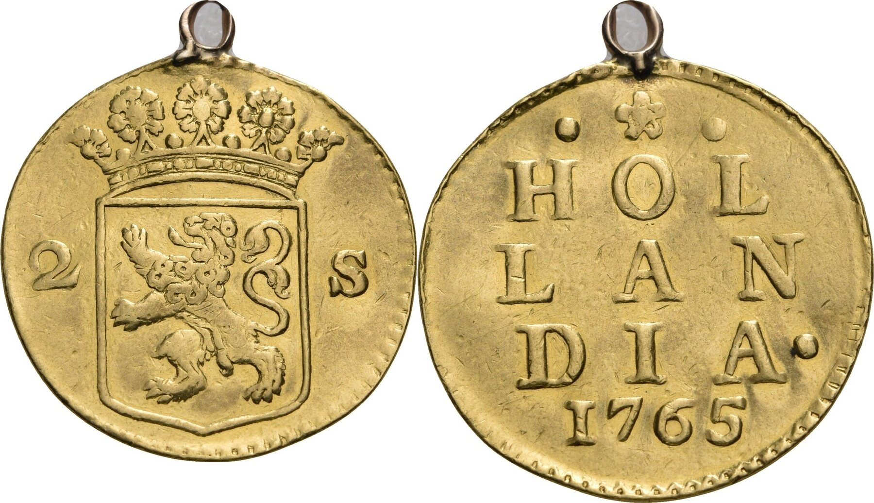 Niederlande, Provinz Holland Goldabschlag zu einem Dukaten 1765 von den