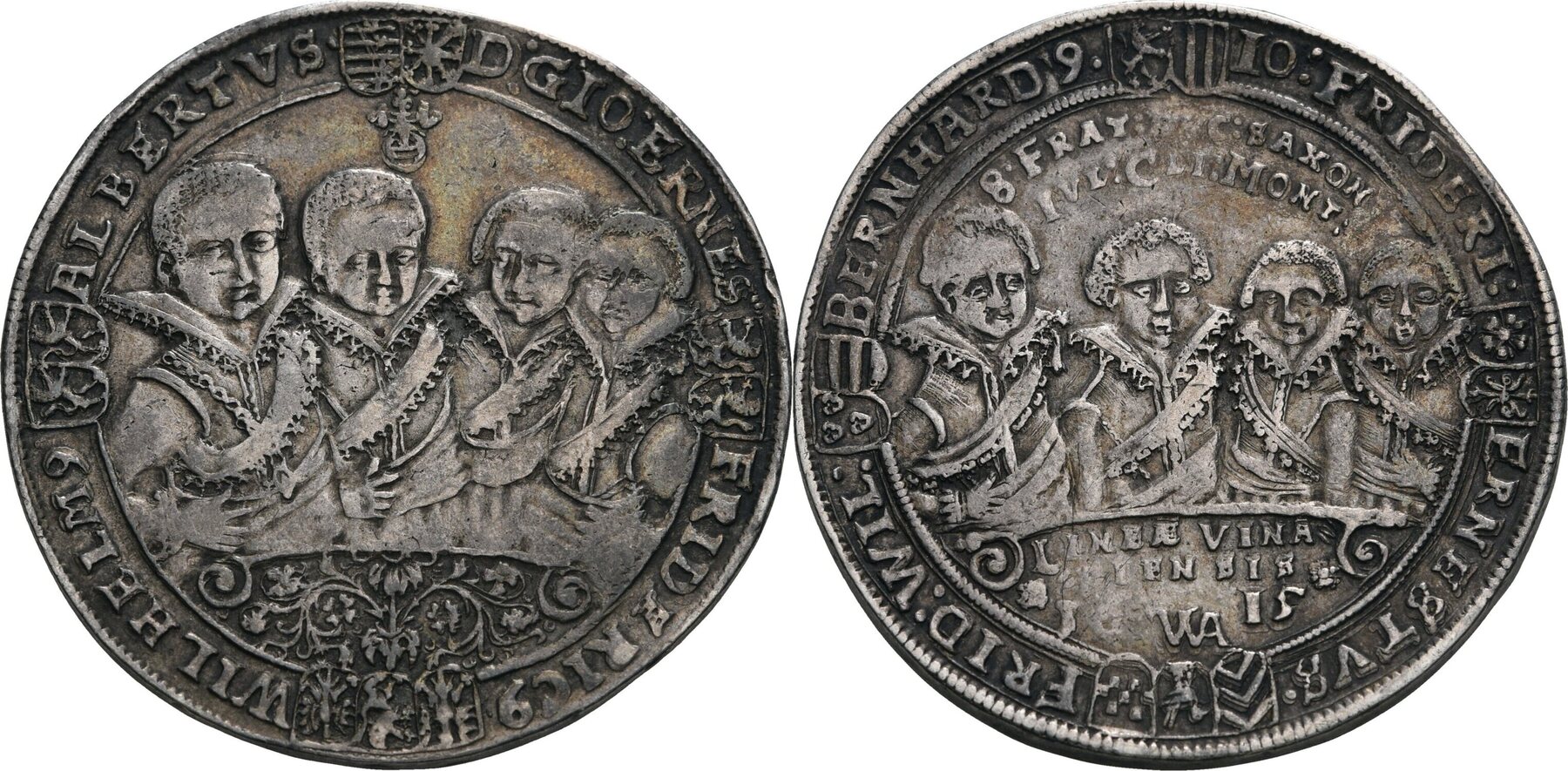 SachsenWeimar Reichstaler WA, Saalfeld 1615 Johann Ernst und seine