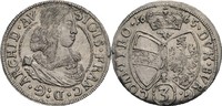 Habsburg, Sigismund Franz (1662-1665) 3 Kreuzer, Hall