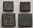 Rom-Byzanz Lot: 2 AE-Münzgewichte Gewichte -
