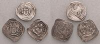 Kärnten Lot: 3 x Pfennig, St. Veit Bernhard II., 1202-1256 -