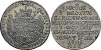 Deutscher Orden in Mergentheim 10 Konventionskreuzer, Würzburg, a.d. Tod Maximilian II. Franz von Österreich, 1780-1801 -