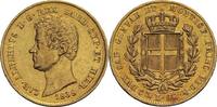 Italien, Sardinien 20 Lire, Genua Carlo Alberto (1831-1849)