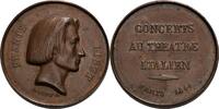 Musica in Nummis Bronzemedaille Franz Liszt (1811-1886) -