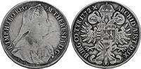 Habsburg, Markgrafschaft Burgau 1/2 Taler SC, Günzburg Maria Theresia, 1740-1780 -