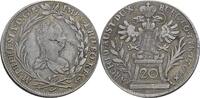 Habsburg, Markgrafschaft Burgau 20 Kreuzer G, Günzburg Maria Theresia, 1740-1780 -
