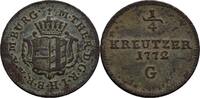 Habsburg, Markgrafschaft Burgau 1/4 Kreuzer G, Günzburg Maria Theresia, 1740-1780 -
