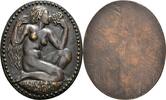 München, Stadt Einseitige ovale Bronzegussmedaille von Hans Volkert -