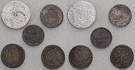 Bayern, Kurfürstentum Lot: 3 x 1 Kreuzer, dazu Kreuzer u. 1 Heller Kaiserliche Adminitration, 1705-1715 -