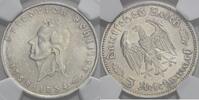 Drittes Reich 5 Reichsmark F, Stuttgart auf den 175. Geburtstag Friedrich von Schillers -