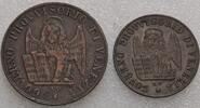 Venedig Lot: Ku.-3 und 1 Centesimo Provisorische Regierung, 1848-1849 -
