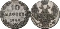 Polen 10 Groszy, Warschau Nikolaus I. von Russland, 1825-1855 -