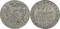 Münster, Hochstift 1/6 Reichstaler IK, Bonn Clemens August von Bayern, 1719-1761 -