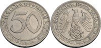 Drittes Reich 50 Pfennig F, Stuttgart
