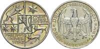 Weimarer Republik 3 Reichsmark A, Berlin 400 Jahre Philipps-Universität Marburg -