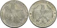 Weimarer Republik 3 Reichsmark A, Berlin Vereinigung Waldecks mit Preussen -
