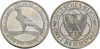 Weimarer Republik 3 Reichsmark G, Karlsruhe Zur Rheinland-Räumung -