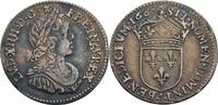 Frankreich 1/12 Écu à la mèche lognue, Limoges Louis XIV., 1643-1715