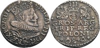 Polen Dreigröscher, Marienburg Sigismund III., 1587-1632