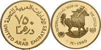 Vereinigte Arabische Emirate 750 Dirham 1980 pp., kl. Flecken