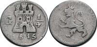 Guatemala 1/4 Real G, Guatemala Fernando VII., 1808-1821 -