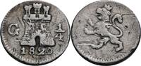 Guatemala 1/4 Real G, Guatemala Fernando VII., 1808-1821 -