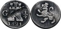 Guatemala 1/4 Real G, Guatemala Fernando VII., 1808-1821 -