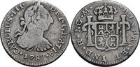 Guatemala 1/2 Real NG-M, Nueva Guatemala Carlos III., 1759-1788 -
