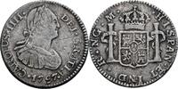 Guatemala 1/2 Real NG-M, Nueva Guatemala Carlos IV., 1788-1808 -