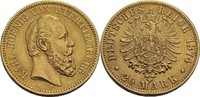 Württemberg 20 Mark, Stuttgart Karl, 1864-1891