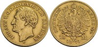 Sachsen 10 Mark, Dresden Johann, 1854-1873