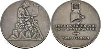 Walter von der Vogelweide (1170-1230) Silbermedaille v. Karl Roth, auf seinen 700. Todestag -
