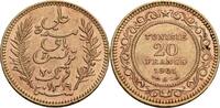 Tunesien 20 Francs A, Paris Französisches Protektorat -