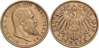 Württemberg 10 Mark F, Stuttgart Wilhelm II., 1891-1918 -