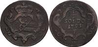 RDR Ku.-1/2 Soldo F, Hall, für Görz und Gradiska Leopold II., 1790-1792 -