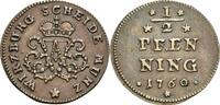 Würzburg, Hochstift Ku.-1/2 Pfennig, Würzburg Adam Friedrich von Seinsheim, 1755-1779 -