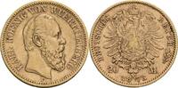 Württemberg 20 Mark F, Stuttgart Karl, 1864-1891 -
