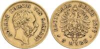 Sachsen 5 Mark E, Dresden Albert, 1873-1902 -