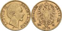 Bayern 20 Mark D, München Ludwig II., 1864-1886 -
