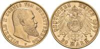 Württemberg 20 Mark F, Stuttgart Wilhelm II., 1891-1918 -
