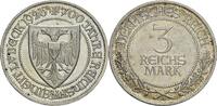 Weimarer Republik 3 Reichsmark A, Berlin 700 Jahre Reichsfreiheit Lübeck -