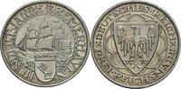 Weimarer Republik 3 Reichsmark A, Berlin 100 Jahre Bremerhaven -