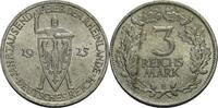 Weimarer Republik 3 Reichsmark E, Muldenhütten Zur Jahrtausendfeier der Rheinlande -