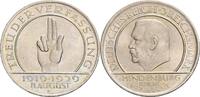 Weimarer Republik 3 Reichsmark E, Muldenhütten Zum 10. Jahrestag der Weimarer Reichsverfassung -