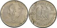 Weimarer Republik 3 Reichsmark J, Hamburg Zum 100. Todestag Goethes -