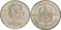 Weimarer Republik 3 Reichsmark G, Karlsruhe Zum 100. Todestag Goethes -
