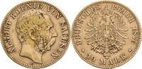 Sachsen 10 Mark E, Dresden Albert, 1873-1902 -