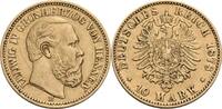 Hessen 10 Mark H, Darmstadt Ludwig IV., 1877-1892 -