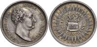 Bayern, Königreich Silberne Miniaturmedaille auf die Verfassung Maximilian IV. (I.) Joseph, 1799-1825 -
